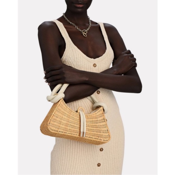 CULT GAIA Rhea Knotted Rattan Shoulder Bag - Picture 4 of 16